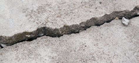 Sunken Concrete: Repair or Replace? | DoItYourself.com Repair Concrete Driveway, Repair Cracked Concrete, Concrete Calculator, Driveway Repair, Broken Concrete, Foundation Repair, Paver Driveway, Concrete Driveways, Concrete Floor