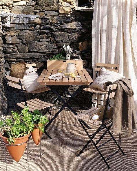 Small Balcony Furniture, Small Balconies, Yard Inspiration, Balcony Furniture, Divine Design, Outdoor Pergola, Balcony Ideas, Bistro Set, Small Balcony