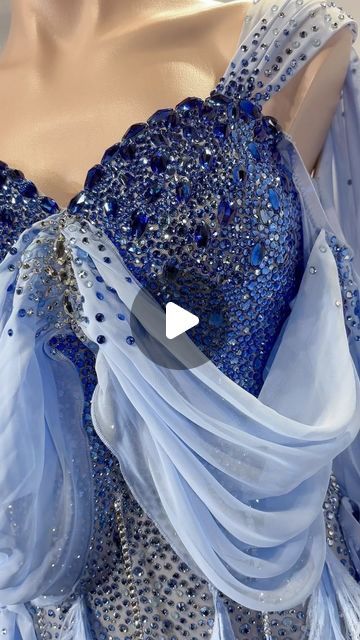 Dance Queen Dancewear on Instagram: "dancequeen_dancewear
Blue ballroom competition dress, adorned with full stones on the upper part and feathers on the skirt.
New design for @ssavchukk, by @97jennifer
#dancequeen_dancewear
#ballroomdancedresses 
#ballroomcompetitiondresses 
#ballroomfashion 
#stones 
#feathers
#blue
#londonball" Blue Ballroom, Blue Feather Dress, Ballroom Competition Dress, Ballroom Fashion, Ballroom Competition, Competition Dress, Ballroom Dance Dresses, Ballroom Dress, Blue Feather