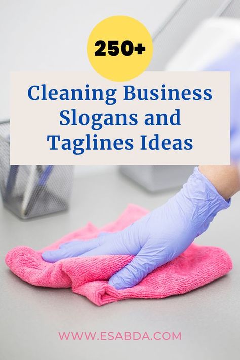 A great slogan not only conveys the essence of your cleaning services but also creates a positive association with your brand. If you’re looking for inspiration, here are 250+ creative and effective slogans and taglines ideas for your cleaning business to get your creative juices flowing. Cleaning Business Names Ideas, Cleaning Slogans, Buisness Name Ideas, Cleaning Service Names, Company Taglines, Cleaning Company Names, Cleaning Services Prices, Cleaning Agency, Cleaning Service Logo