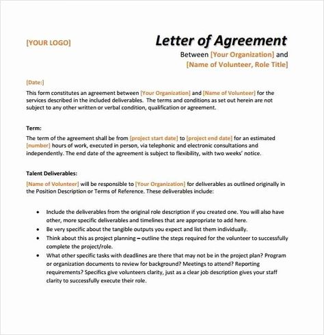 Letter Of Agreement Template Unique 12 Simple Agreement Letter Examples Pdf Word Biography Report Template, Consent Letter, Statement Of Work, Rental Agreement Templates, Letter Templates Free, Contract Agreement, Writing Templates, Letter Example, Free Lettering