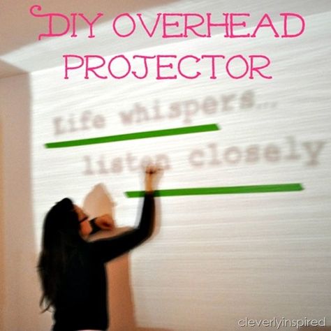 Wall Murals Painted Diy, Projector Wall, Diy Projector, Painting Hacks, Overhead Projector, Quiet Space, Wall Murals Painted, Projector Screen, Pinterest Projects