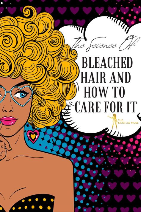 If you’re thinking of bleaching your hair, you need to be aware of the potential side effects. Bleaching can dry out your hair, make it brittle, and cause it to break off. In this blog post, we’ll discuss the the science of bleached hair and the impact bleach has on hair, how to take care of your hair after bleaching it, and how to reduce the risk of damaging it further. Curly Hair Bleached Tips, Bleached Curly Hair, Bleached Tips, Take Care Of Your Hair, Bleaching Your Hair, Hair Masks, Curly Girl Method, Purple Shampoo, Deep Conditioning