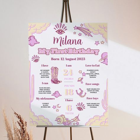 Girl First Rodeo Birthday Party, My First Rodeo Birthday Girl Decor, Girl First Rodeo Birthday, My First Rodeo Birthday Girl, First Rodeo Birthday Party Girl, Cowgirl First Birthday, Rodeo 1st Birthday, First Rodeo Birthday, Wild West Birthday