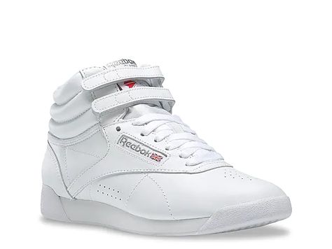 Reebok Freestyle Hi, Reebok Freestyle, Fuzzy Socks, Reebok Shoes, Trending Sneakers, Athleisure Fashion, Retro Sneakers, Girl Stuff, Fashion Icon