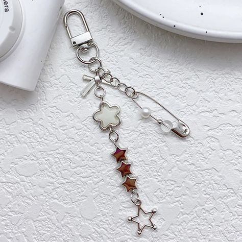 Goth Sweet Phone Charm Star Pins Keychain Pendant Kawaii Beaded Phone Chain Cute Creative Bag Decoration Accessories Gifts - AliExpress Creative Bag, Bag Decoration, Phone Chain, Decoration Accessories, Phone Charm, Decorative Accessories, Accessory Gift, Chain, Stars