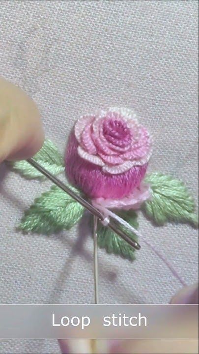 Rose Magic, Embroidery Roses, Rose Embroidery Pattern, Brazilian Embroidery Stitches, Sewing Felt, Sewing Cross Stitch, Casting On Stitches, Cross Stitch Crochet, Embroidery Lessons