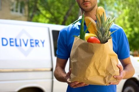 Food Delivery Business, Food Safety Tips, Grocery Delivery Service, Ard Buffet, Free Groceries, Fresh Groceries, Fruit Salad Recipes, Meal Delivery Service, Online Grocery Delivery