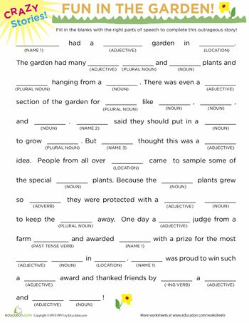 Worksheets: Fill in the Blanks parts of speech  Story Fill In The Blanks Story, Speech Worksheets, Ixl Learning, Funny Stories For Kids, Activity Workbook, Third Grade Reading, Mad Libs, Printables Free Kids, 3rd Grade Reading