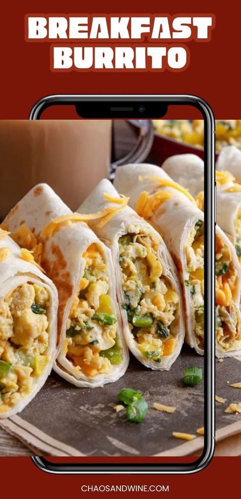 breakfast burritos on a table Best Breakfast Burritos, Meatless Breakfast, Breakfast Burrito Recipe, Easy Breakfast Burritos, Breakfast Potato Casserole, Breakfast Sides Dishes, Breakfast Sides, Burrito Recipe, Scrambled Eggs Recipe