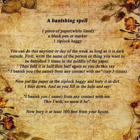 Banishing Ritual, Halloween Spell Book, Banishing Spell, Halloween Spells, Good Luck Spells, Luck Spells, Eclectic Witch, Wiccan Spell Book, Witchcraft Spell Books