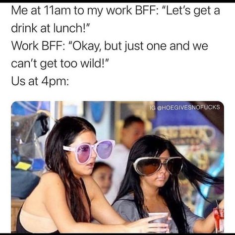 Memes & Comedy on Instagram: "Tag your work bestie 🤣 (@hoegivesnofucks)" Work Besties Quotes, Work Bestie Quotes Funny, Work Bestie Quotes, Motivational Quotes For Girls, Work Bestie, Birthday Places, Besties Quotes, Funny Meems, Work Humor