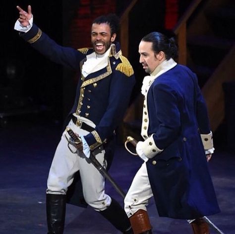 Lafayette and Hamilton Alexander Hamilton Aesthetic, Lafayette Hamilton, Daveed Diggs, Hamilton Lin Manuel Miranda, Hamilton Lin Manuel, Hamilton Broadway, Anthony Ramos, Hamilton Funny, Theatre Geek