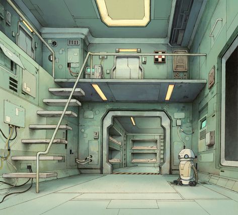 Futuristic Interior Concept Art, Abandoned Space Station, Alien Architecture, Scifi Room, Robot City, Sci Fi Room, Scifi Environment, Scifi Interior, Interior Concept Art