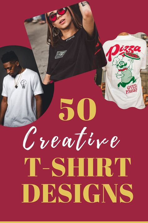 50 Most Creative T-Shirt Designs Minimal Typography Tshirt Design, Tshirt Design Ideas Trendy, Unique Tshirt Designs, Typography Tshirt Design, Metallica T Shirt, Creative T Shirt Design, Zombie T Shirt, Unique T Shirt Design, Creative T Shirt