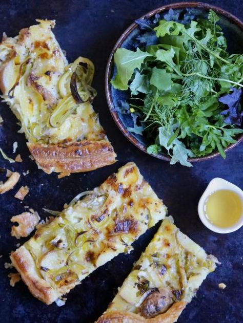 Alison Lambert, Potato Tart, Leek Tart, Leek Potato, Leek And Potato, Potato Appetizers, Potato Puffs, Made For Each Other, Savory Pies