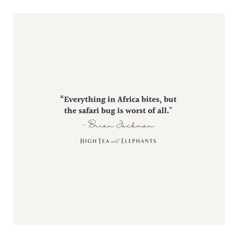 This has to be one of our favourite Brian Jackman quotes “Everything in Africa bites, but the safari bug is worst of all." 🐘🌍 Don’t you agree? Have you been on safari or are you planning one soon? If so, we’d love to hear about your adventure! Share with us where you’re headed, and let’s celebrate the wild beauty of Africa together. Africa Quotes, Beauty Of Africa, On Safari, Wild Beauty, African Safari, The Wild, In This Moment, Let It Be, Celebrities