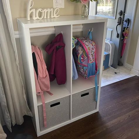 #TargetStyle : guest review : Target Finds Kids Backpack Storage, Backpack Station, Decorative Bookshelf, School Bag Storage, 6 Cube Organizer, Decorative Bookshelves, House Organisation, Cubby Storage, Kallax Ikea