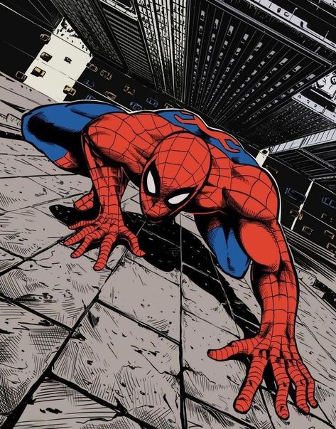 Panneau Stop, Spiderman Painting, Digital Colouring, Whatsapp Wallpapers Hd, Spiderman 2, Image Spiderman, Spiderman Drawing, Steve Ditko, Marvel Spiderman Art