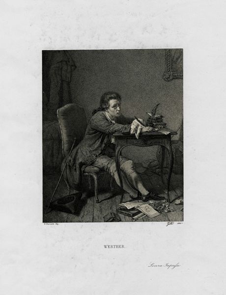 Werther (from Goethe's The Sorrows of Young Werther). Etching, by Alberto Maso Gilli, 1868–71. The British Museum, London. The Sorrows Of Young Werther, Ballet Movies, British Museum London, Jean Cocteau, Out Of Order, The British Museum, School Reading, British Museum, Image Gallery