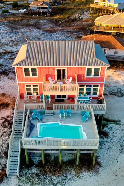 Dauphin Island Vacation Rental Called Wave Loudest. View Beach, Dauphin Island, Beach Rentals, Island Vacation, Gulf Of Mexico, Private Pool, Pet Friendly, Beach House, Vacation Rental