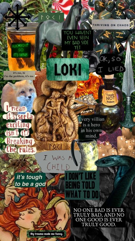 Loki Norse Mythology, North Mythology, Loki Mythology, Loki And Sigyn, Loki Aesthetic, Loki Wallpaper, Trippy Iphone Wallpaper, Loki God Of Mischief, Loki Art