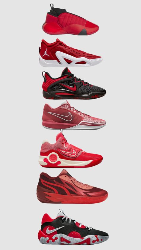 Red hoop shoes Jordan Shoe Wallpapers, Hooping Fits, Nba Shoes, Hoop Shoes, Bb Shoes, Jordans Sneakers Outfit, Jordan Shoes For Men, Golden Shoes, Shoes Wallpaper