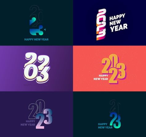 Big set of 2023 happy new year logo text design 2023 number design template -> https://www.freepik.com/free-vector/big-set-2023-happy-new-year-logo-text-design-2023-number-design-template_37315962.htm -> 2023 logo, 2023, calendar banner, new year 2023, happy 2023, calendar poster, year, happy new year, china logo, new years, happy new, new year, party card, new year greetings, new year card, celebration card, happy year, china icon, new year font, celebration poster, year and party, new year cel 2023 Number Design, Logo Text Design, Happy New Year Logo, New Year Logo, Happy 2023, 2023 Logo, Celebration Poster, 2023 Happy New Year, 2023 Number