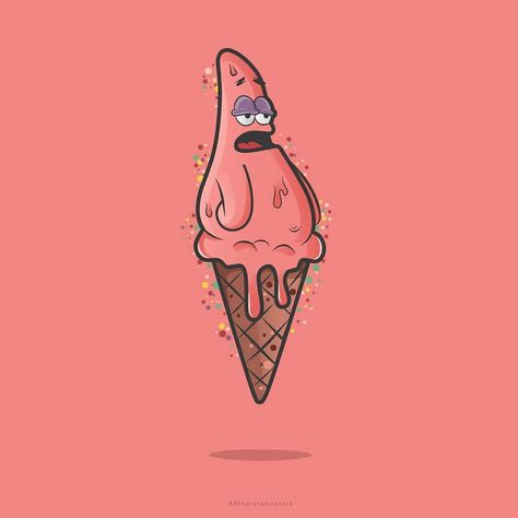 Ice Cream Character Illustration, Ice Cream Illustration Design, Ice Cream Graffiti, Ice Cream Logo Design, Ice Cream Character, Ice Cream Drawing, Lettering Sketch, Ice Cream Cartoon, Photoshop Drawing