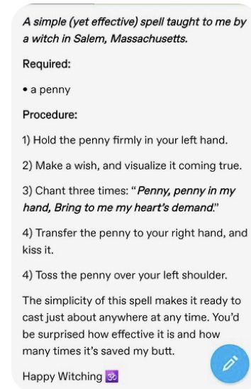 Penny Wish Spell, How To Make A Wish Come True Spell, Color Of Protection, Spells For Bad People, Attraction Spell Witchcraft, Spells To Get Over Someone, Love Witch Tips, Witchy Sleepover, Penny Spell