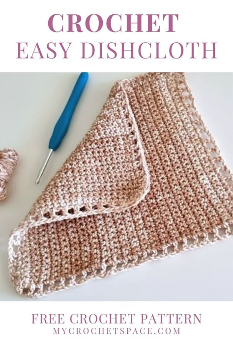 Learning to crochet can be fun and rewarding, and this easy dishcloth pattern is the perfect way to start. This pattern is designed for beginners, and in just a few steps you can create a beautiful dishcloth to use in the kitchen. Whether you want to make a few for gifts or just one for yourself, this pattern will help you get started. Crochet Dishcloths Easy, Single Crochet Washcloth Free Pattern, Easy Dish Rag Crochet Pattern, Beginner Dishcloth Crochet, Fast Easy Crochet Dishcloth, Fall Crochet Washcloth, Crochet Dishcloths For Beginners Easy Patterns, Crochet Dish Rag Pattern Free, Single Crochet Dishcloth Pattern