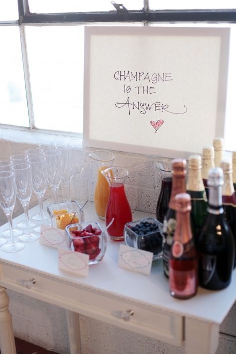 Champagne Brunch, Champagne Bar, Mimosa Bar, Morning Wedding, Wedding Food, Brides And Bridesmaids, Here Comes The Bride, Hen Party, Friend Wedding