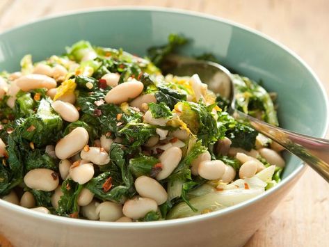 Greens And Beans Recipe, Greens And Beans, Beans And Greens, Sauteed Greens, Kale Recipes, Beans Recipe, High Fiber Foods, Cannellini Beans, Whole Foods Market