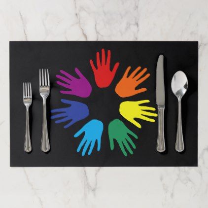 Paper Table Mats Ideas, Kindergarten Tables, Insect Study, Paper Rainbow, Diy Placemats, Paper Placemat, Thanksgiving Decorations Diy, Paper Placemats, Paper Table