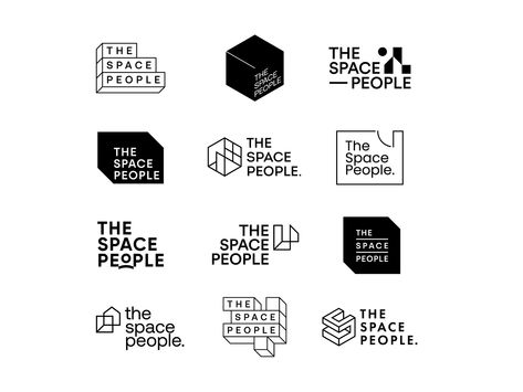 Warehouse Logo Design, Brutalist Logo Design, Multimedia Logo Design, Brutalist Logo, Perspective Logo, Collage Logo, Winery Logo, Logo Exploration, Space People