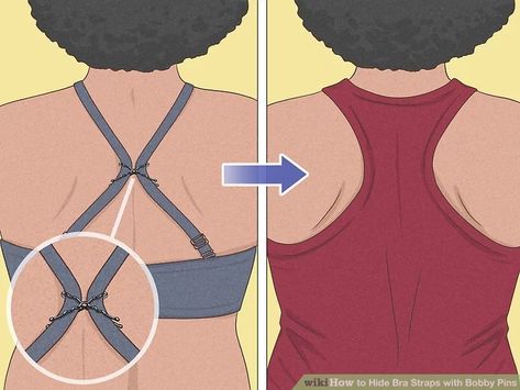 Diy Bra Straps, Bra Hacks Diy, Fix Bra, Diy Tank Top, Hide Bra Straps, Diy Bra, Strapless Shirt, Bra Hacks, Bra Strap