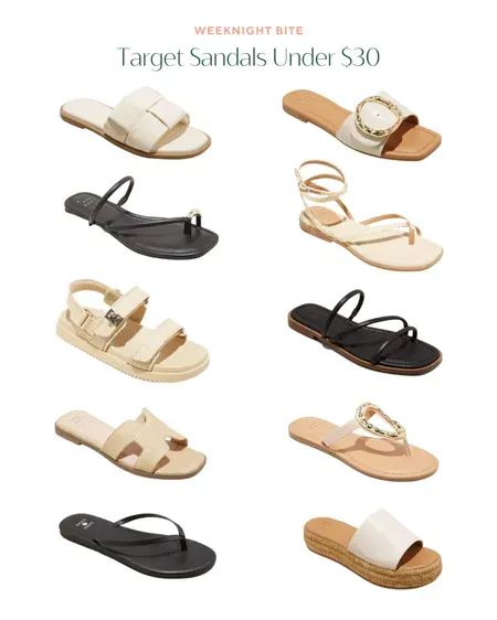 Target sandals under $30 that I’m loving! These shoes are stylish and so affordable. I can't wait to wear them with summer outfits. Tap to shop! Target Sandals, Footbed Sandals, Cute Sandals, I Can't Wait, Favorite Child, Summer Outfit, Neutral Colors, Must Haves, Happy Shopping