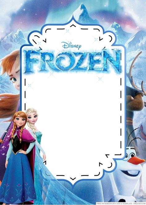 FREE Frozen Birthday Invitation Templates Frozen Birthday Cards, Frozen Birthday Party Invites, Frozen Decorations, Anna Und Elsa, Frozen Invitations, Frozen Birthday Theme, Frozen Birthday Invitations, Frozen Theme Party, Themed Drinks