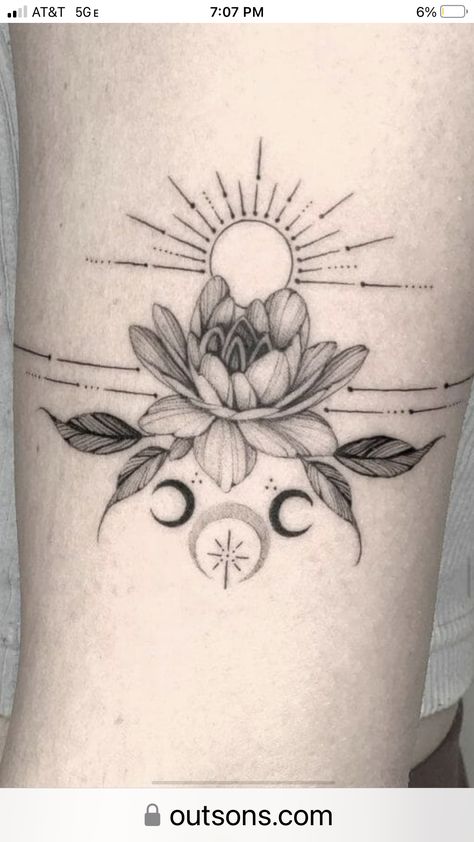 Lotus Moon And Sun Tattoo, Flower With Sun Tattoo, Lotus Flower Sun Tattoo, Sunflower And Lotus Tattoo, Lotus Flower Sun And Moon Tattoo, Sun Moon Lotus Flower Tattoo, Rose And Sun Tattoo, Sun And Lotus Tattoo, Lotus And Dragonfly Tattoo