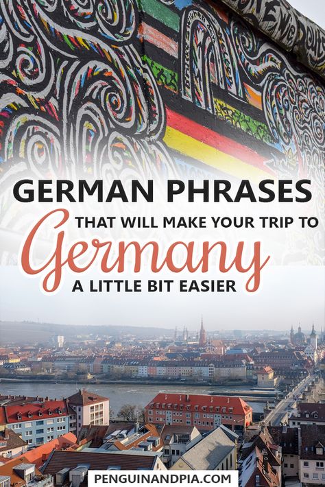 Learning a few words in the language of the country you are travelling to can be very helpful. This is why we are sharing some German phrases that will make your trip to Germany easier! Click to find out how to to introduce yourself, order a coffee in German and much more! #germanlanguage #languagelearning #germanphrases #germanytravel #europetravel #traveltips #traveladvice #traveleasy Germany Travel Destinations, Trip To Germany, German Travel, German Phrases, Germany Vacation, Introduce Yourself, Countries To Visit, Voyage Europe, Learn German