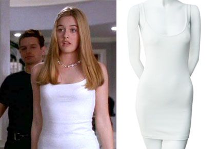 Clueless Calvin Klein Cher Calvin Klein Dress, Cher Clueless Calvin Klein Dress, Clueless Calvin Klein Dress, Iconic Cher, Clueless Style, Calvin Klein Slip, Calvin Klein White Dress, Cher Clueless, Clueless Fashion