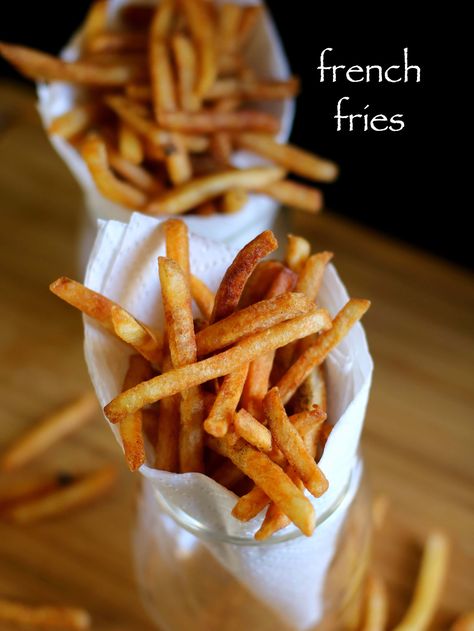 french fries recipe | crispy potato finger chips recipe Food Videos Tasty, Finger Chips, Mcdonalds Fast Food, Potato Chip Recipes, French Fries Recipe, Spicy Snacks Recipes, Tasty Desserts, Breakfast Recipes Indian, Chaat Recipe