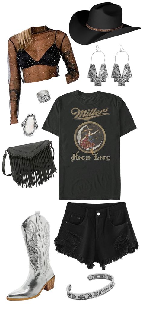 Country Concert Outfit Long Shirt, Papa Roach Concert Outfit, Folk Country Concert Outfit, July Country Concert Outfit, Country Rock Concert Outfit Plus Size, Jessie Murph Concert Outfits, Kolby Cooper Concert Outfit, Country Outfits For Party, Inside Country Concert Outfit