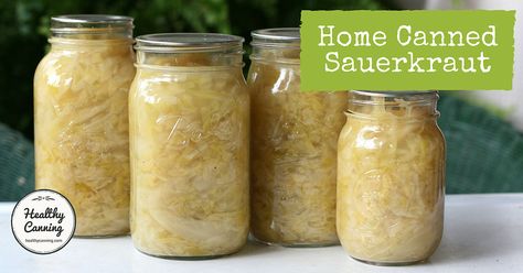 Home canned sauerkraut - Healthy Canning Saurkraut Recipes Mason Jar, Canned Sauerkraut, Saurkraut Recipes Homemade For Canning, Canning Sauerkraut In Jars, How To Make Sour Kraut In Jars, Canning Sauerkraut, Making Sauerkraut In Quart Jars, Healthy Canning, Making Sauerkraut