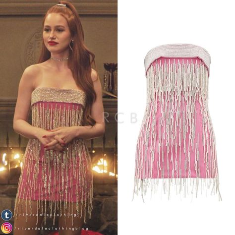 Attico Dress, Riverdale Fashion, Embellished Clothing, Mini Party Dress, The Attico, Fashion Journals, Fashion Book, Cheryl Blossom, Mini Party