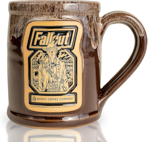 Is anyone else obsessed with Fallout? No? Just me? Can't be just me....right!!! Fallout Merch, Bones Coffee, Coffee Company, Fallout, Ceramic Coffee Mug, Just Me, Bones, Coffee Mug, Coffee Mugs