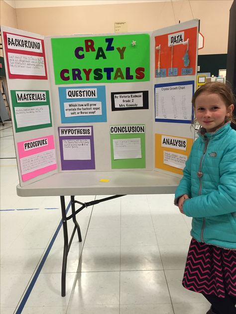 Growing Crystals Science Fair Project, 4th Grade Science Experiments, Science Project Board, Kids Science Fair Projects, Easy Science Fair Projects, Science Fair Board, Science Fair Experiments, Science Fair Projects Boards, School Science Projects