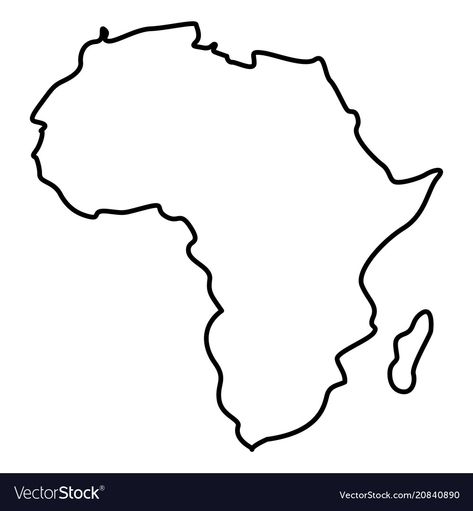 Africa Map Outline, Africa Outline, Preschool Worksheets Free Printables, Africa Continent, Map Logo, Tie Dye Patterns Diy, Map Of Africa, African Map, Map Icons