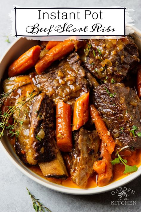 Beef Rib Stew, Instant Pot Beef Short Ribs, Instant Pot Short Ribs, Short Rib Stew, Boneless Beef Short Ribs, Beef Back Ribs, Beef Ribs Recipe, Beef Short Rib Recipes, Slow Cooked Meat