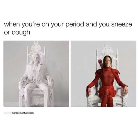 When you're on your period and you sneeze or cough Period Memes Funny, Funny Period, Live Meme, Period Humor, Girl Memes, Girl Problems, Memes Humor, Disney Memes, Every Girl